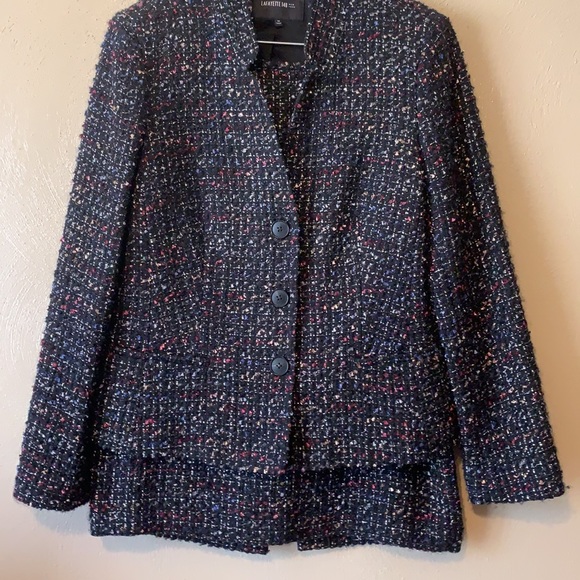 Lafayette 148 size 14 Wool blend tweed skirt suit - Picture 4 of 9